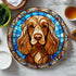 Cocker (Working) Brown Glass Suncatcher Worktop Saver
